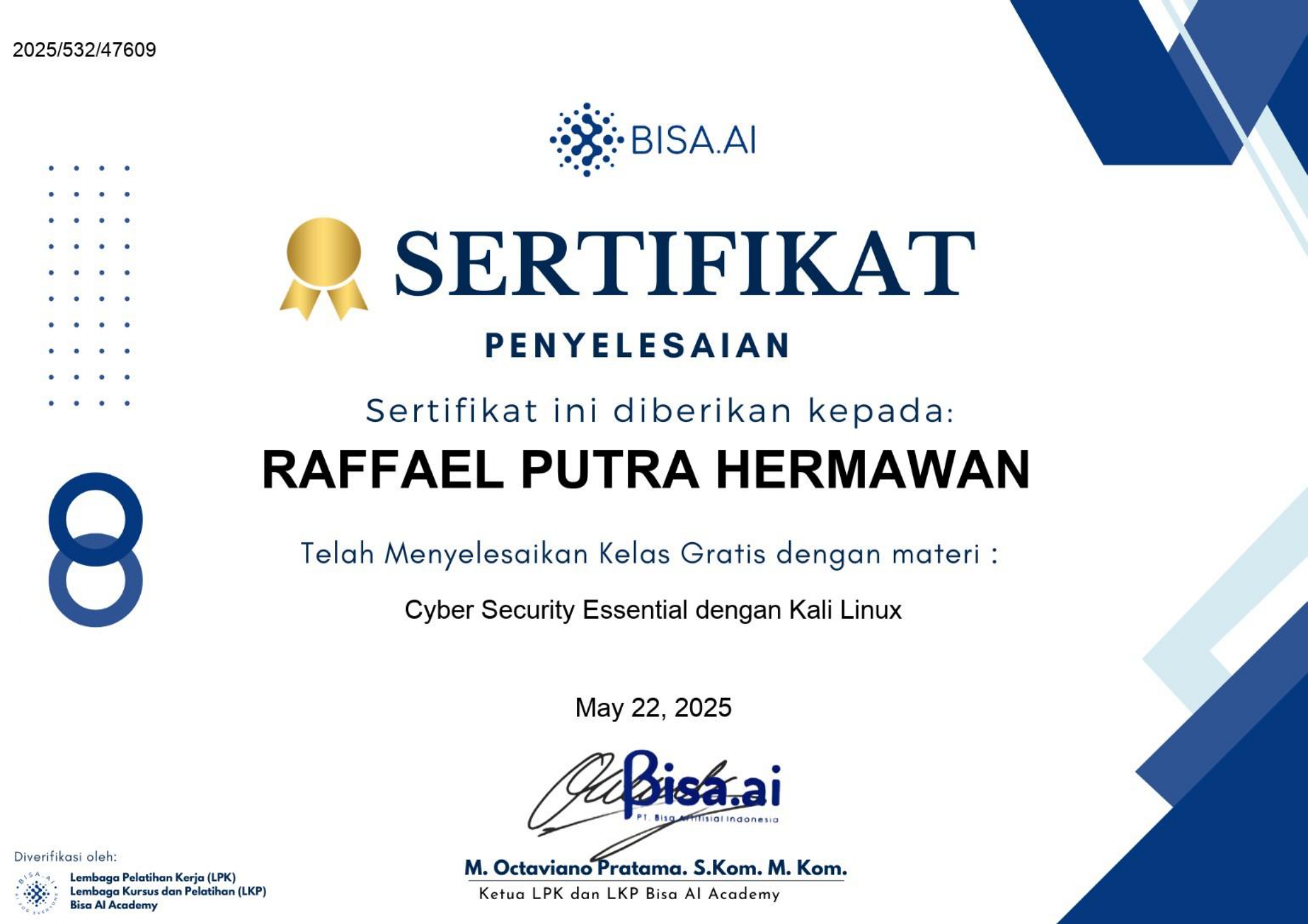 Cybersecurity Essentials dengan Kali Linux by BISA AI